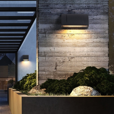 Lampada da parete a LED per esterni impermeabile moderna e minimalista per il giardino con balcone