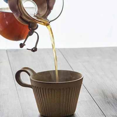Tazza da tè piccola in gres, tazza da cappuccino
