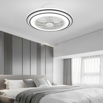 Ventilatori da soffitto moderni senza lama a LED con temporizzazione intelligente e luce