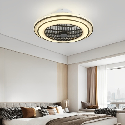 Ventilatori da soffitto moderni senza lama a LED con temporizzazione intelligente e luce