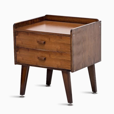 Comodini Rettangolari in Legno con Due Cassetti