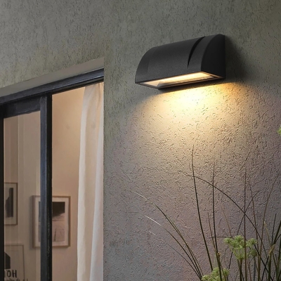 Lampada da parete a LED per esterni impermeabile moderna e minimalista per il giardino con balcone