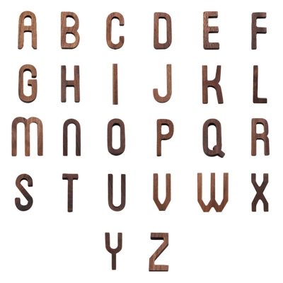 Lettere decorative in legno
