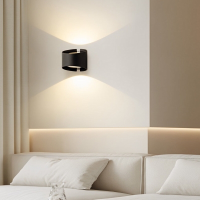 Applique da parete decorative moderne a LED rotonde creative su e giù