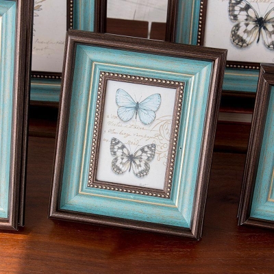 Cornici rettangolari in resina blu argento oro 4'' x 6''