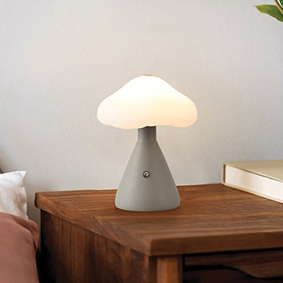 Simpatiche lampade da comodino moderne USB a LED dimmerabili con controllo touch a fungo