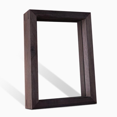 Cornici rettangolari marrone noce da 4'' x 6'' con decorazione da appendere alla parete