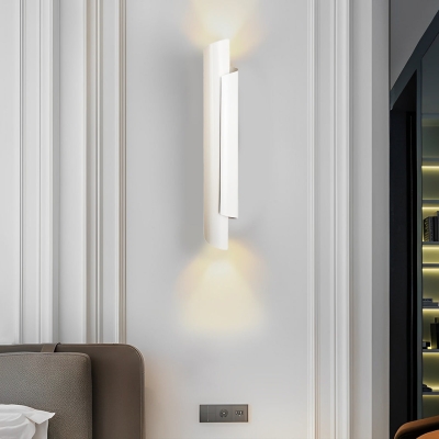 Illuminazione creativa su e giù in metallo Illuminazione nordica per applique da parete a LED