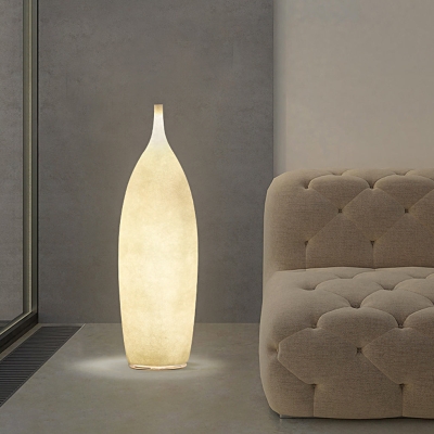 Lampada da terra per esterni moderna a LED impermeabile in resina con vasi di fiori