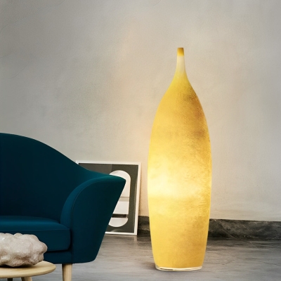 Lampada da terra per esterni moderna a LED impermeabile in resina con vasi di fiori