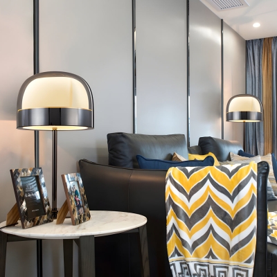 Lampada da tavolo con paralume in vetro Equatore Illuminazione notturna a doppio strato piccola