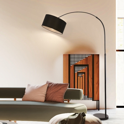 Lampada da terra ad arco moderna con interruttore a pulsante creativo regolabile semplice