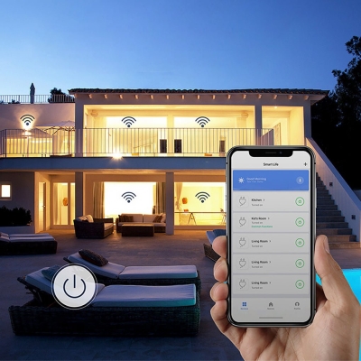 Presa wireless domestica con interruttore temporale di controllo del telefono cellulare impermeabile esterno intelligente