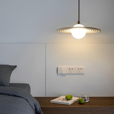 Illuminazione a sospensione moderna da cucina con lampadario moderno a LED dal design creativo rotondo