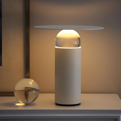 Lampada da tavolo nordica con ornamenti di lusso con sfera di cristallo regolabile creativa