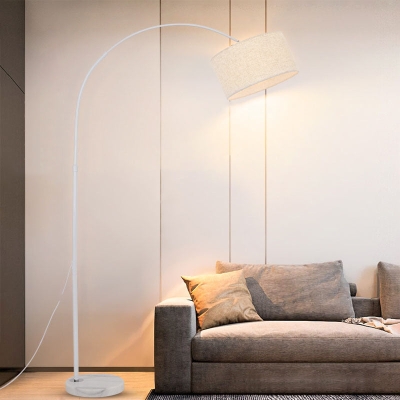 Lampada da terra ad arco moderna con interruttore a pulsante creativo regolabile semplice