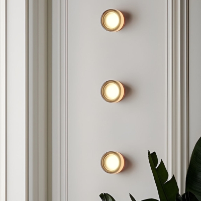 Lampada da parete con illuminazione per applique da bagno nordica G9 impermeabile rotonda creativa