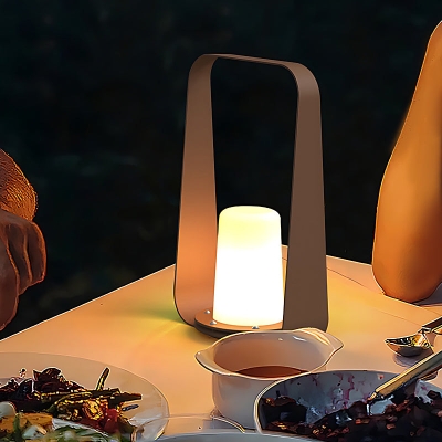 Lampada da tavolo con luci portatili per esterni moderne a LED ricaricabili tramite USB impermeabile