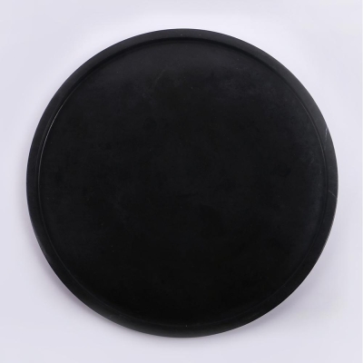 Vassoio da mangiare in marmo Cerchio di frutta Vassoio da portata Piatto di frutta Rotondo nero