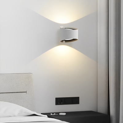 Applique da parete decorative moderne a LED rotonde creative su e giù